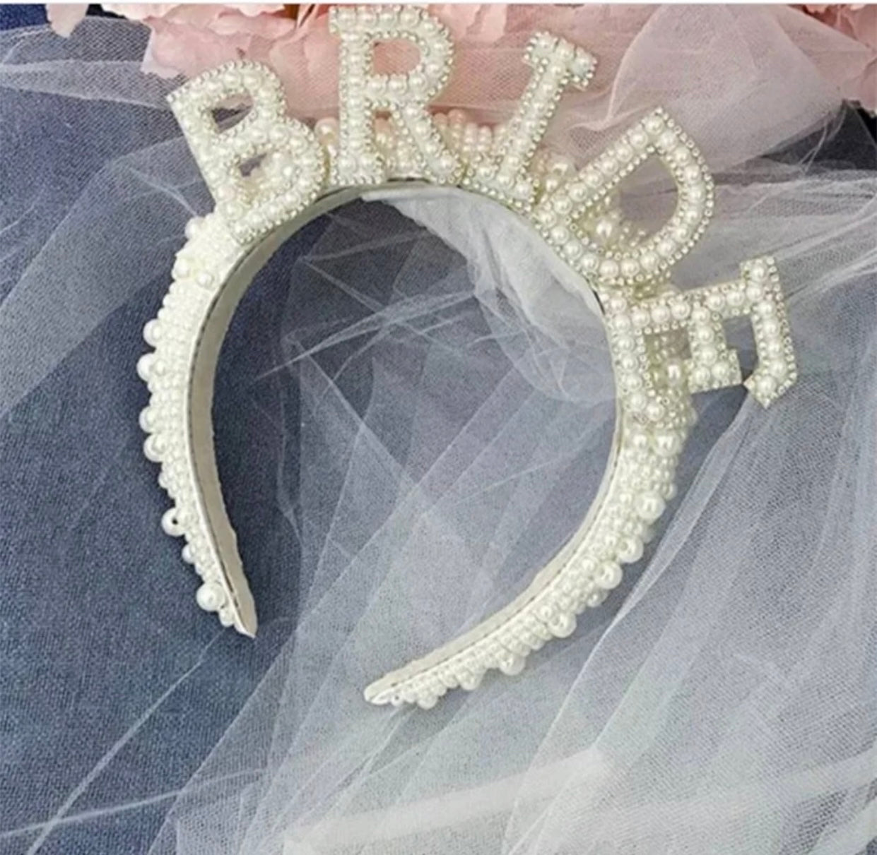 Bachelorette Bride Headpiece | White